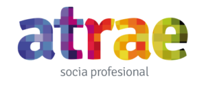 Logo de socia de la Asociación de Traducción y Adaptación Audiovisual de España.