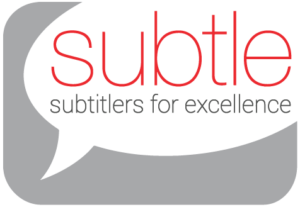 SUBTLE - The subtitlers' association logo.